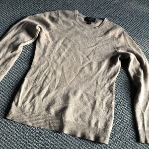 Charter Club Luxury Women Brown Crew Neck Cashmere Long Sleeve Sweater XS